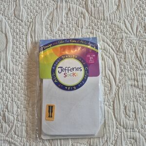 Jefferies Socks girls 10-14 years white pantyhose NEW